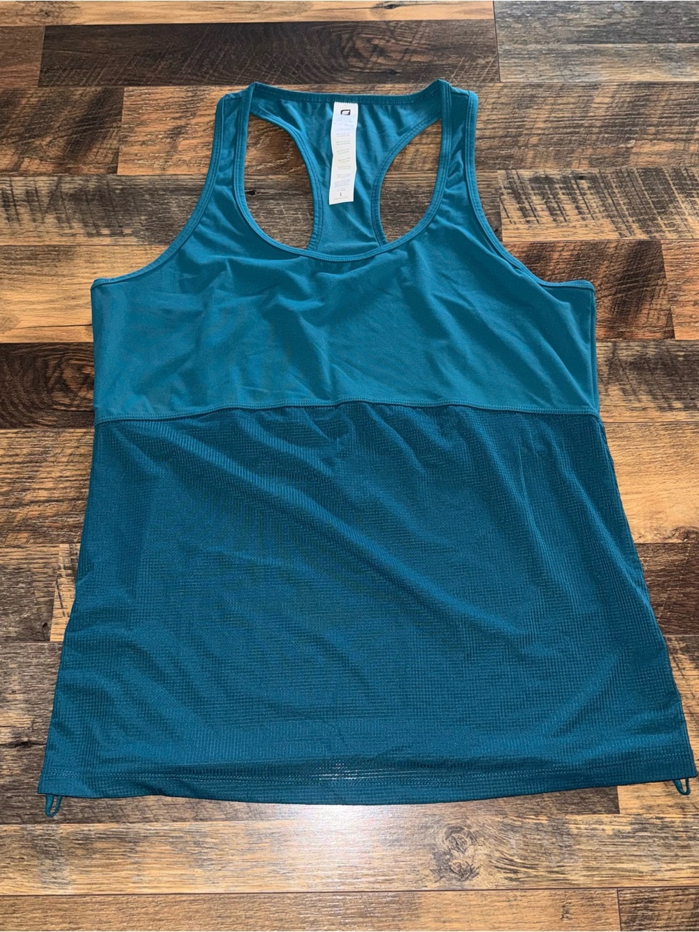 Fabletics Teal Racerback Tank Top